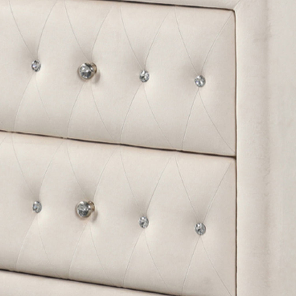 Sophia - 2 Drawer Upholstered Nightstand