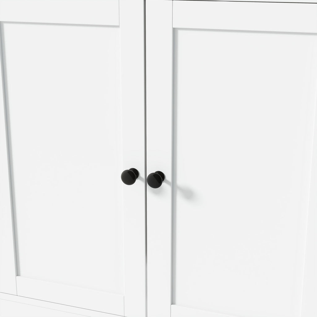 Large Kitchen Pantry Storage Cabinet Cupboard With Pull Out Side Cabinet