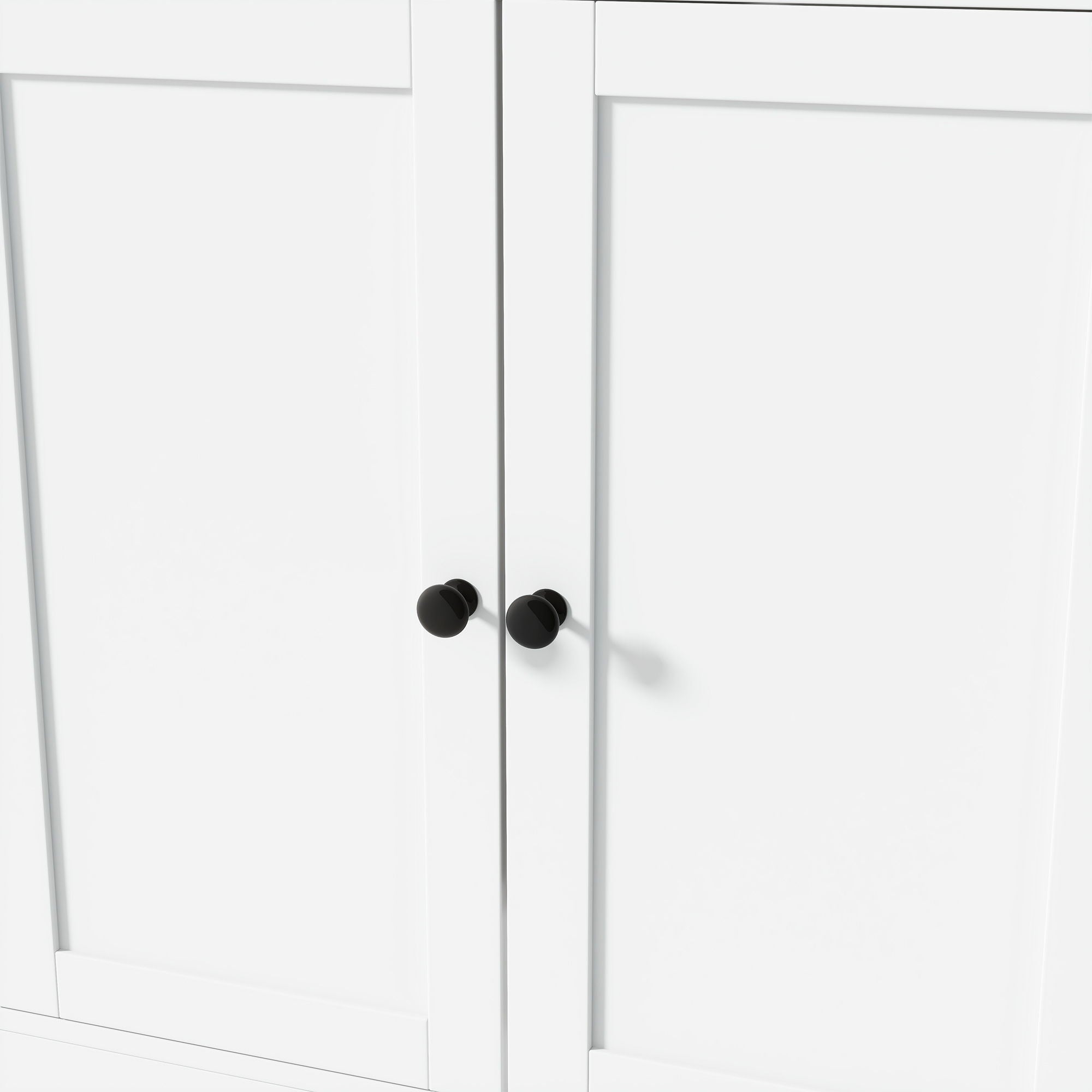 Large Kitchen Pantry Storage Cabinet Cupboard With Pull Out Side Cabinet