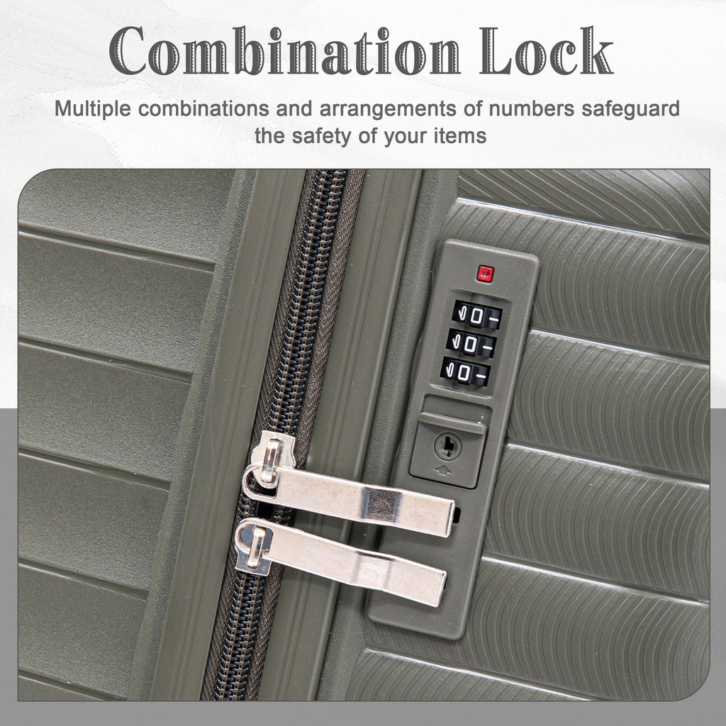 4 Piece Luggage Set, Combination Lock