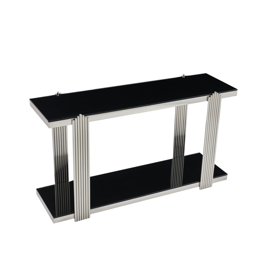 Console Table With Double Tier Storage