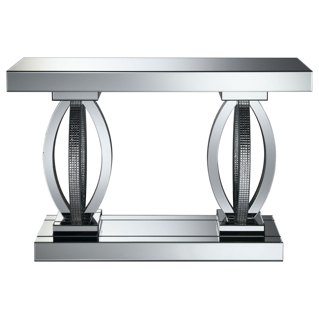 Drea - Entryway Sofa Console Table - Silver
