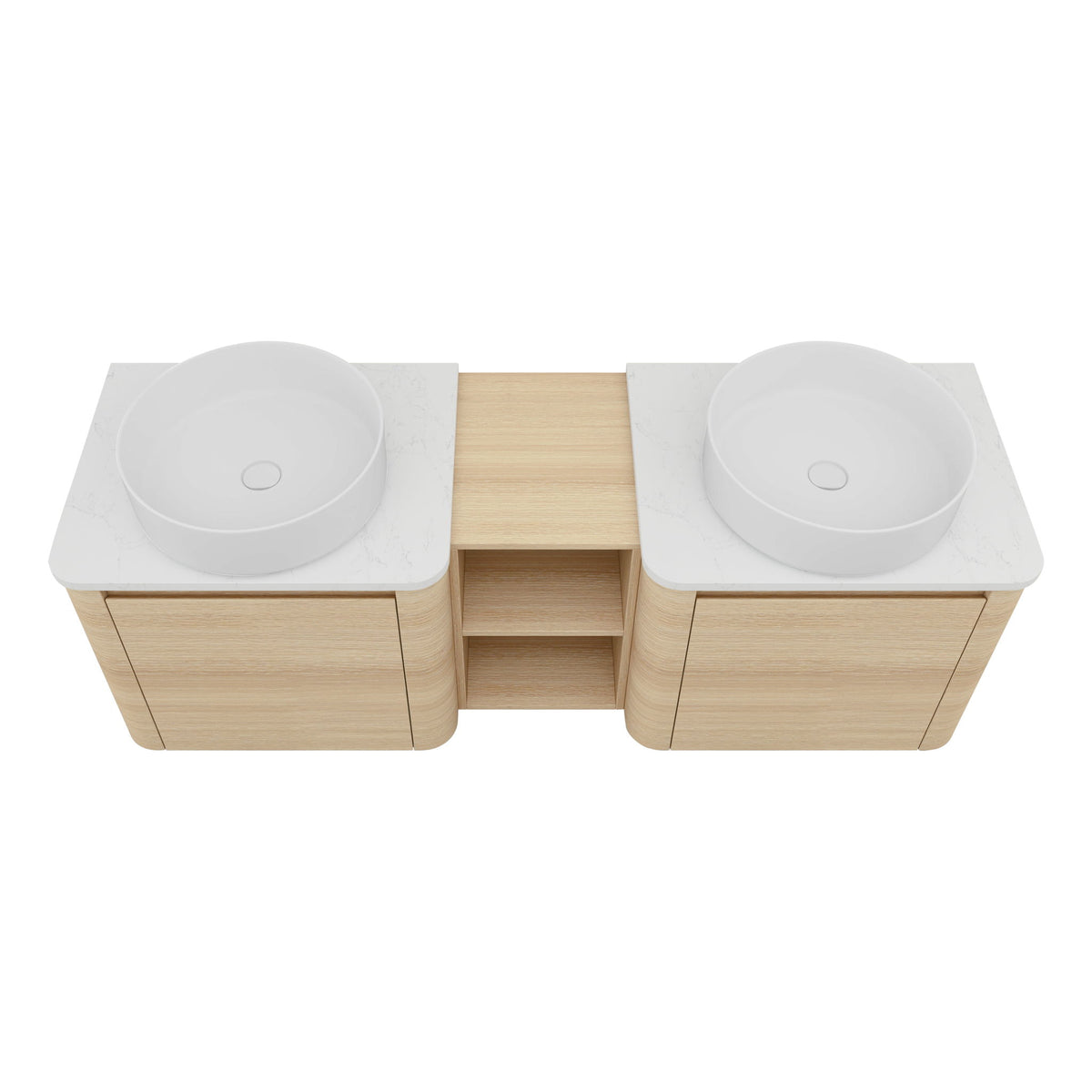 Mounted Bathroom Vanity With Art Sink, 1 Storage Shelf, Soft Close Door