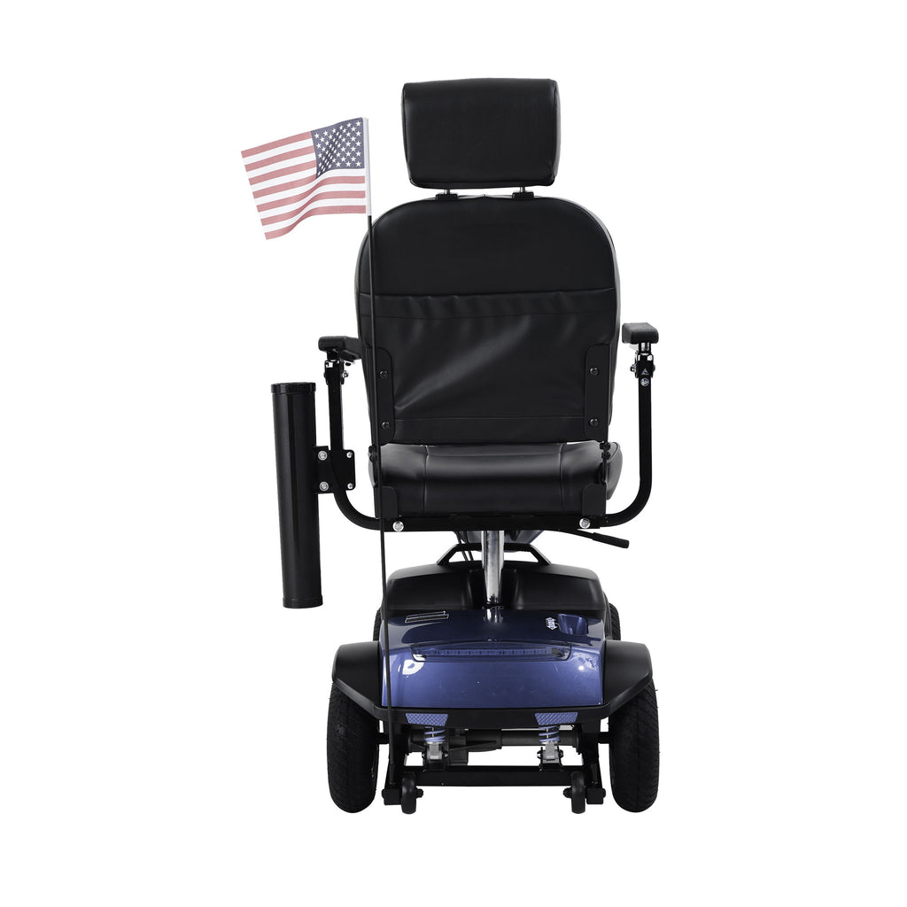 Max Plus - 4 Wheels Outdoor Compact Mobility Scooter With 2 Pieces X 20Ah Lead Acid Battery, 16 Miles, Cup Holders & USB Charger Port