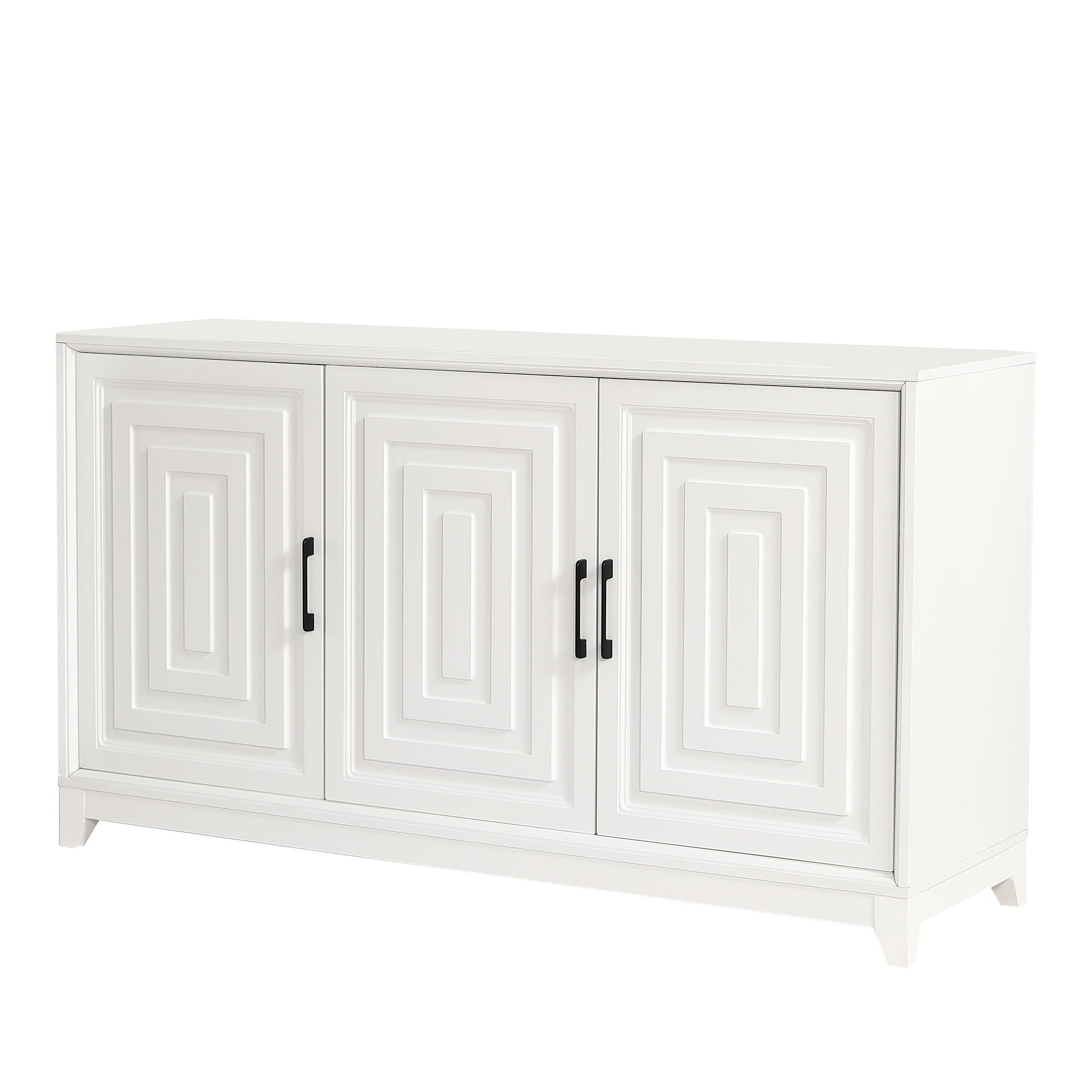 TV Stand, Media Console Cabinet With 2 Spacious Storage Space