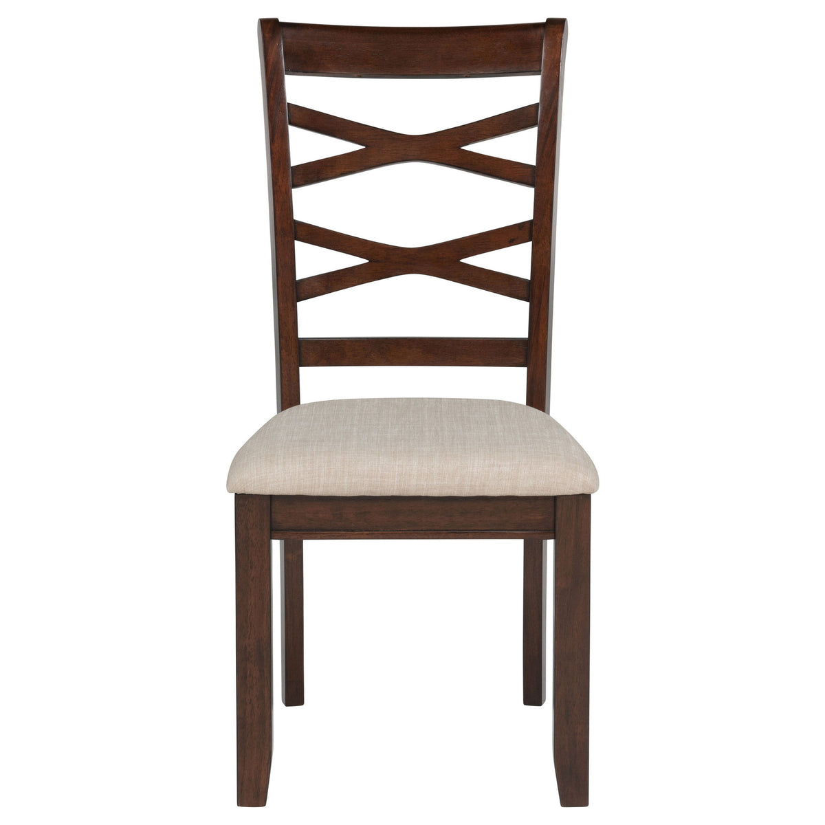 Verety - 5 Piece Round Dining Set With Chairs - Dark Brown