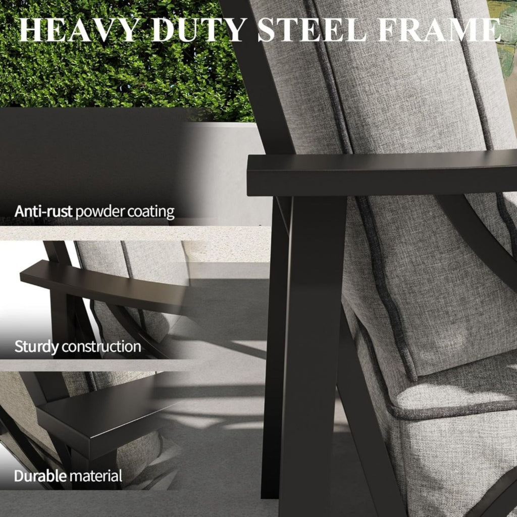 Patio Furniture Set & Coffee Table And Cushions For Backyard