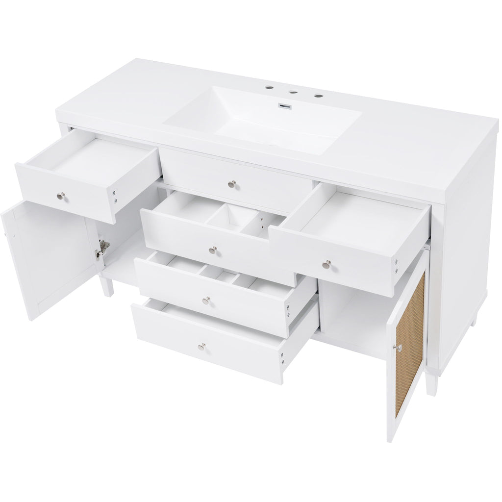 Modern Bathroom Vanity With Sink, Soft Close Drawers