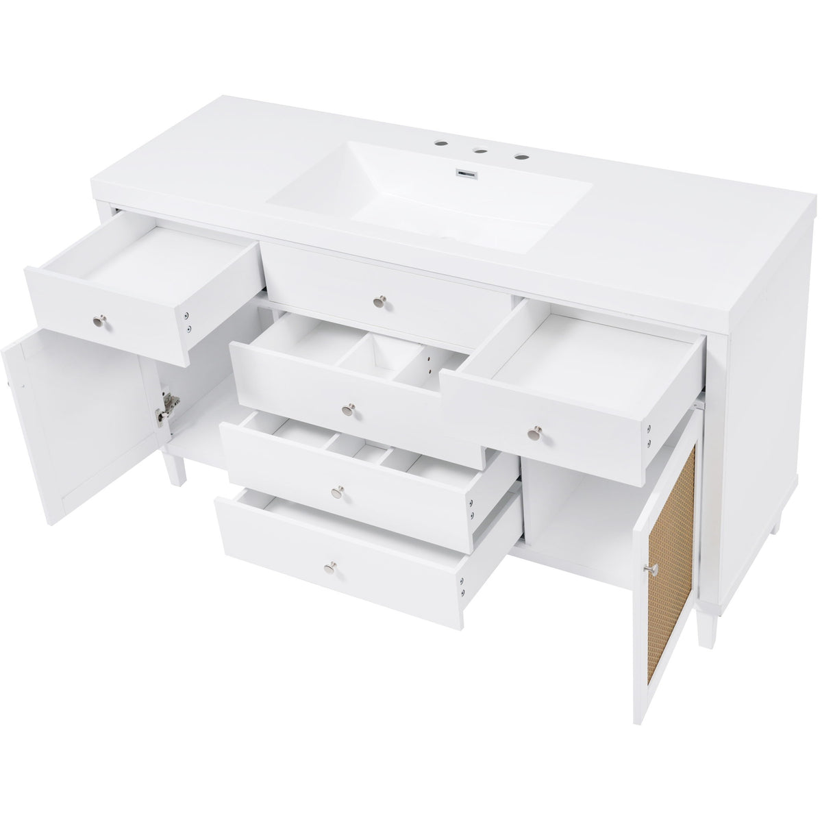 Modern Bathroom Vanity With Sink, Soft Close Drawers