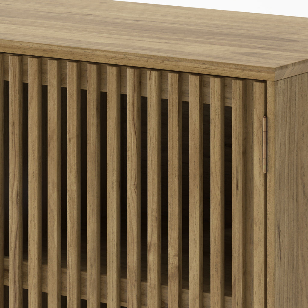 TV Stand With Adjustable Shelf - Natural
