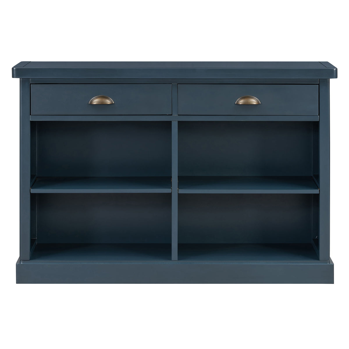 Console Table With 2 Drawers And Open Shelves
