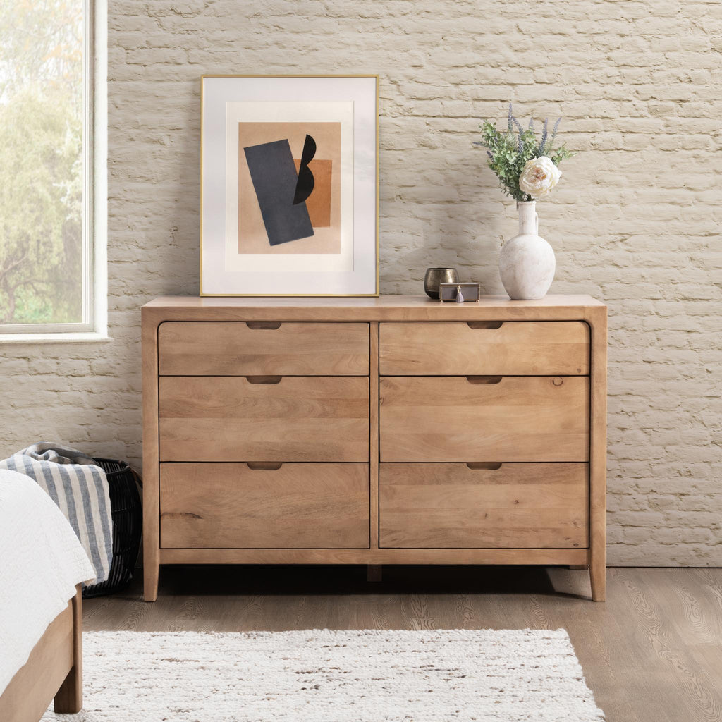 Laguna - 6 Drawer Dresser - Natural Maple