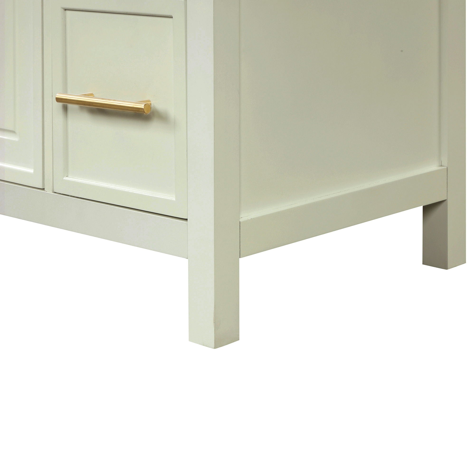 36" Bathroom Vanity With Sink, 2 Doors, 3 Drawers, Rectangular - White