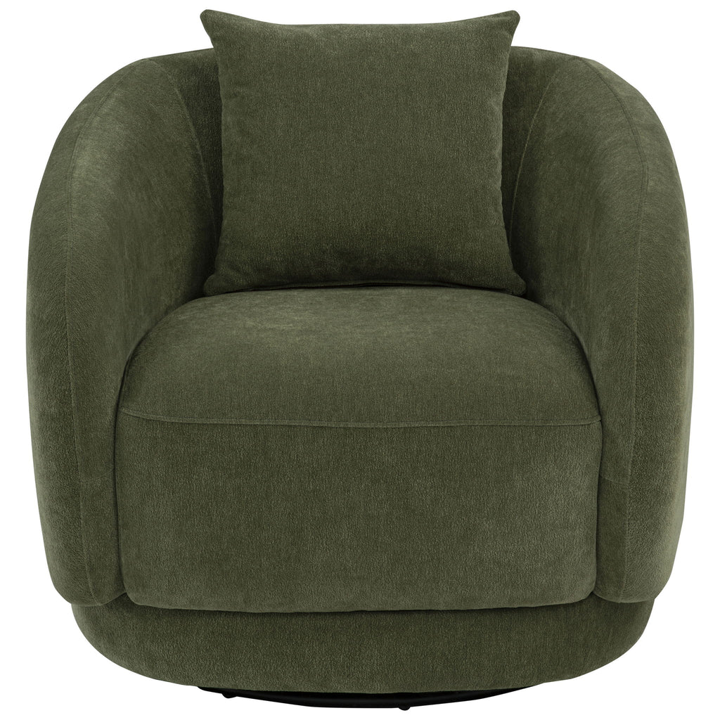 Harlan - Swivel Accent Chair - Green