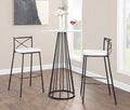 Modern Charlotte - Contemporary Fixed Height Barstool (Set of 2)