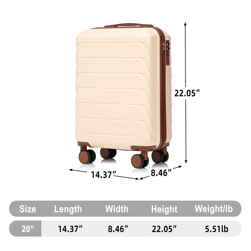Hard Shell Travel Luggage With Scratch Resistant Surface
