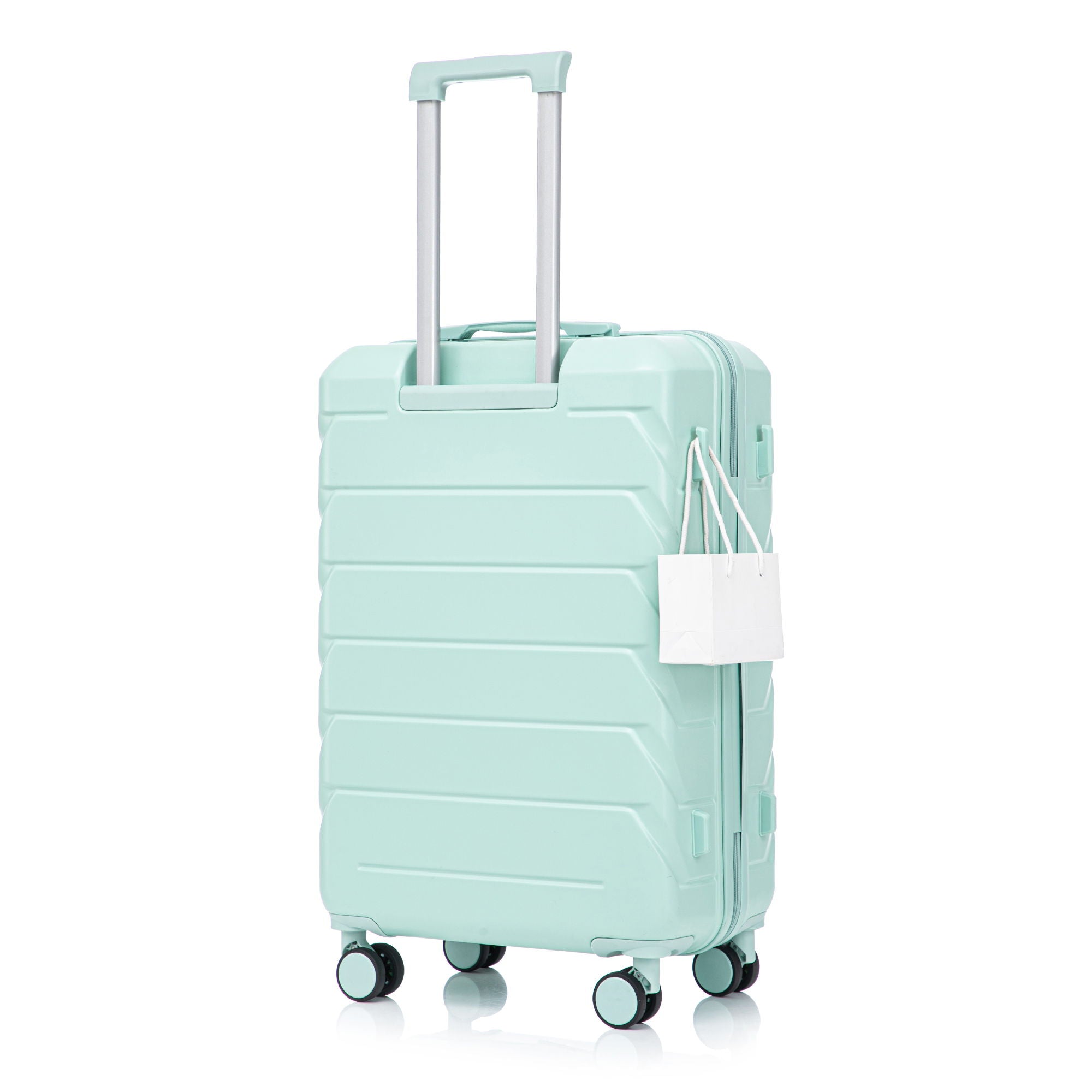 Hard Shell Luggage With Scratch Resistant Surface, 4 Wheels, Combination Lock & Side Hooks