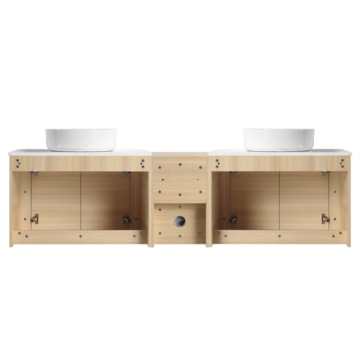 Mounted Bathroom Vanity With Art Sink, 1 Storage Shelf, Soft Close Door
