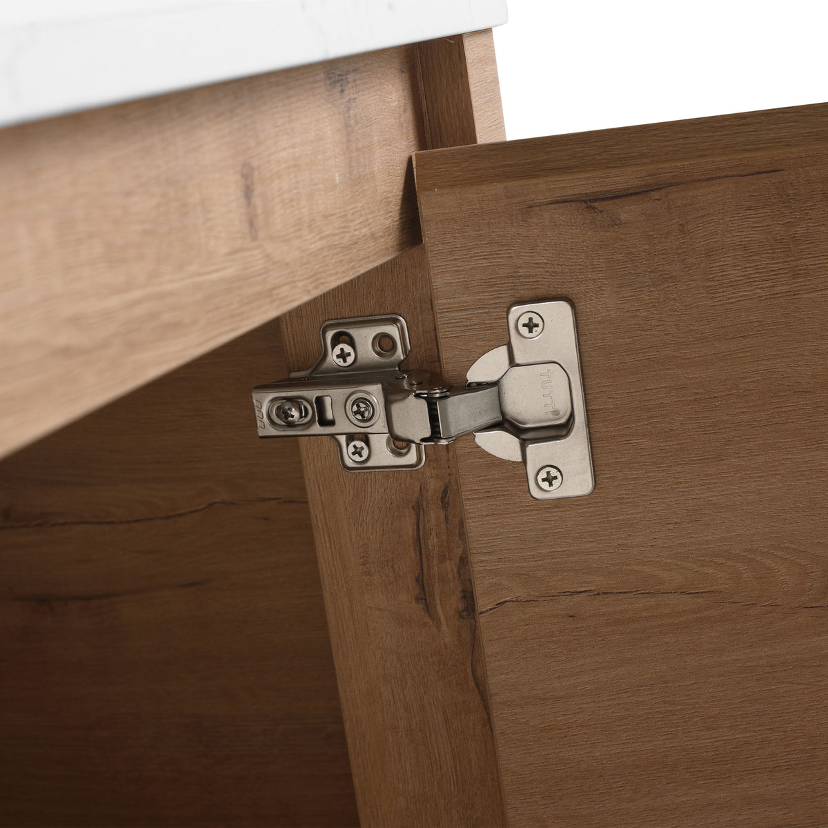 Wall Mounted Bathroom Vanity With Art Sink, 1 Storage Shelf, Soft Close Door