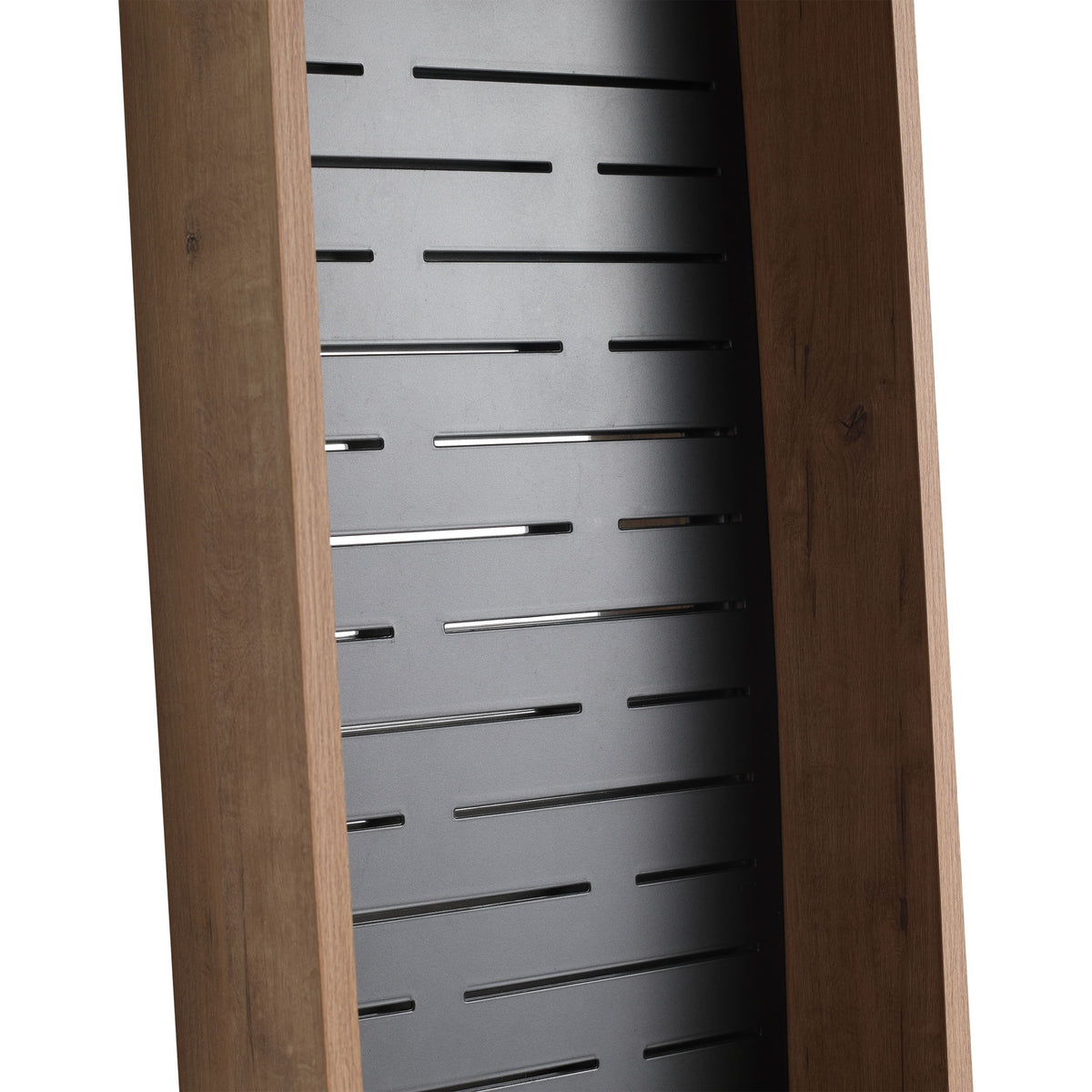 Wall Mounted Storage Cabinet With 4 Diy Accessories - Imitative Oak