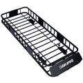 Motoring Rooftop Cargo Carrier Basket Steel, Universal Fit Roof Rack