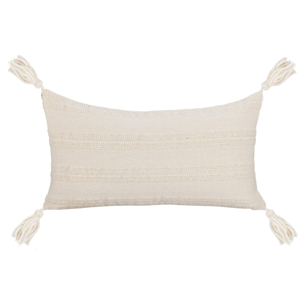 York - 26" x 26" Pillow - Natural / Ivory