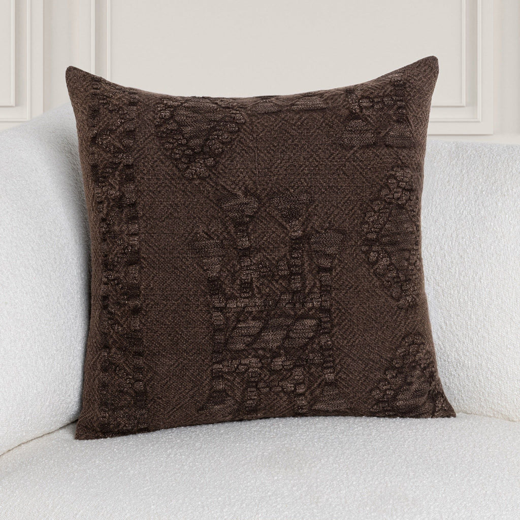 Abbey - 22" x 22"Pillow - Sierra Brown