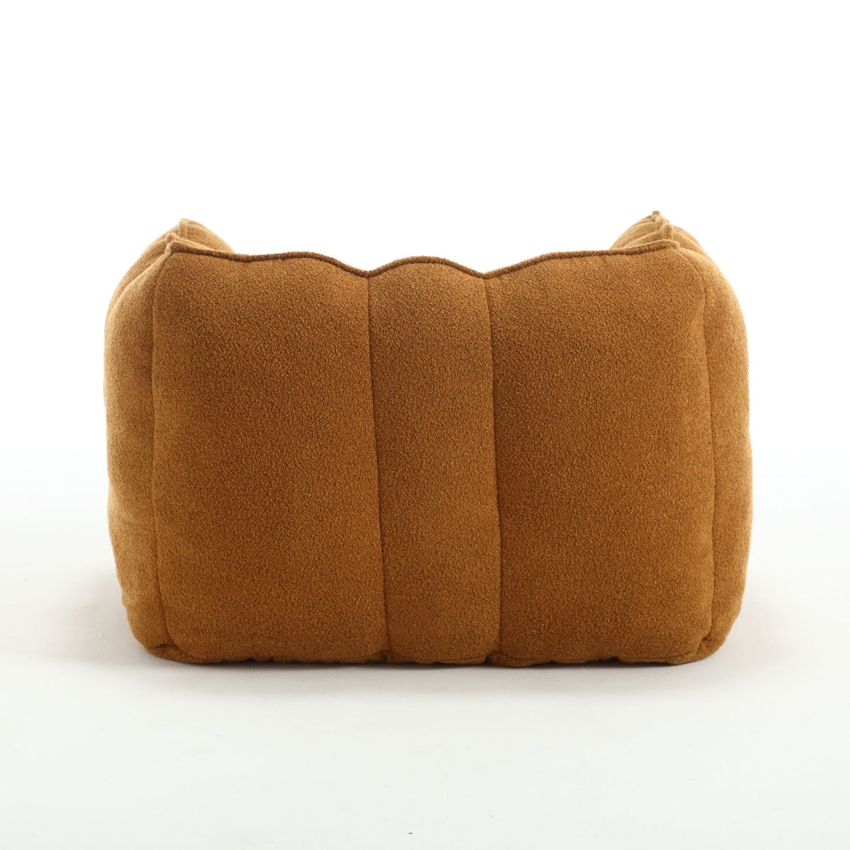 Soft Bean Bag Chair With High Resilient Foam (Chips) - Khaki / Yellow