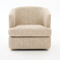 Arm Lounge Chair With Removable Seat Cushion - Light Brown