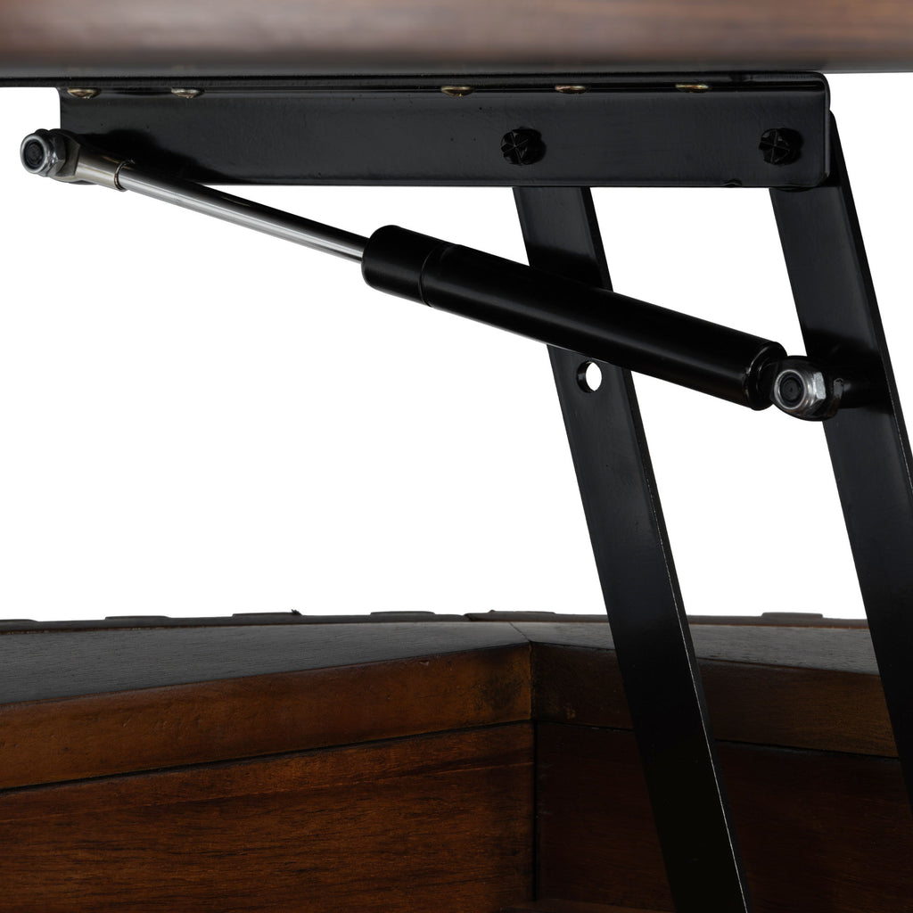Round Lift Top Coffee Table With Hidden Storage For Living Room