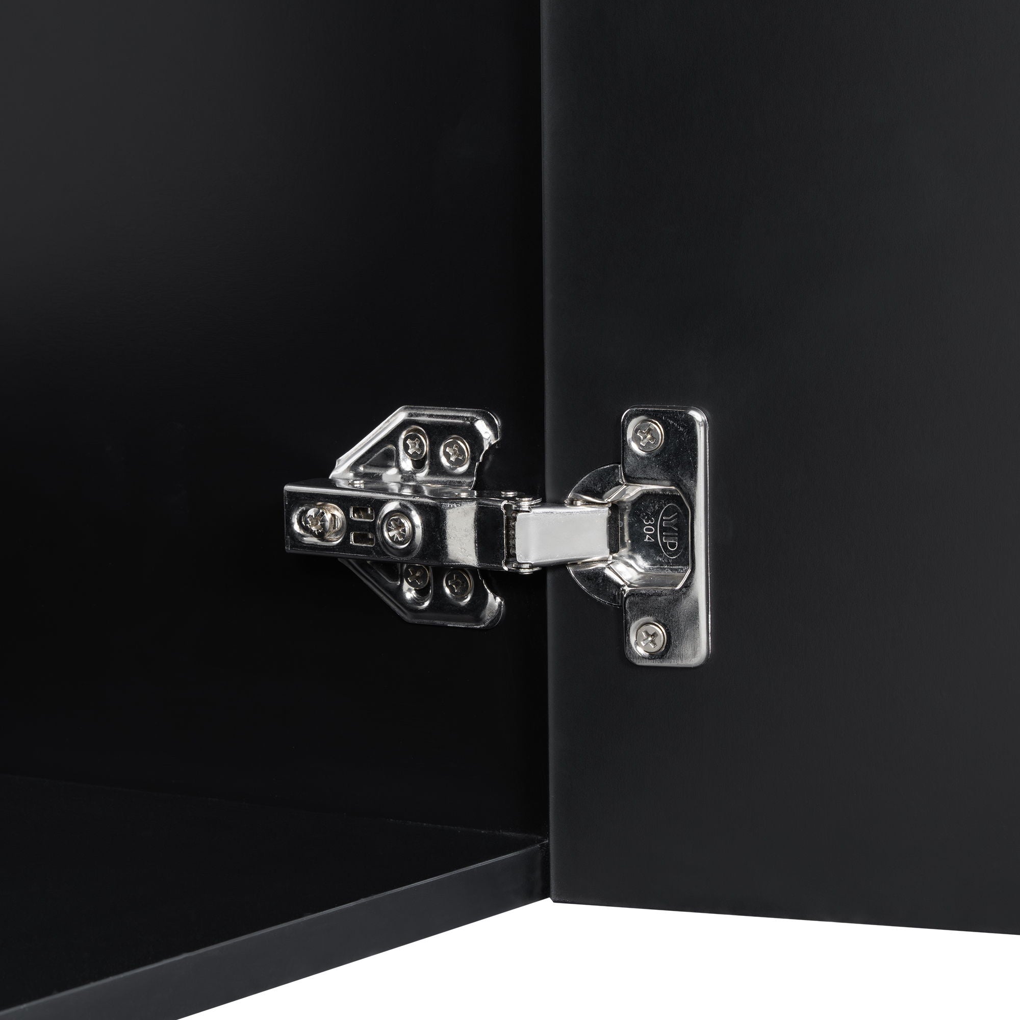 Modern Bathroom Vanity With Sink, Diamond Pattern Doors