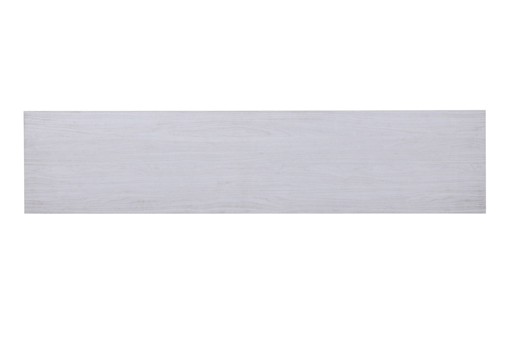 Terra - TV Stand Console With Fireplace - White Walnut