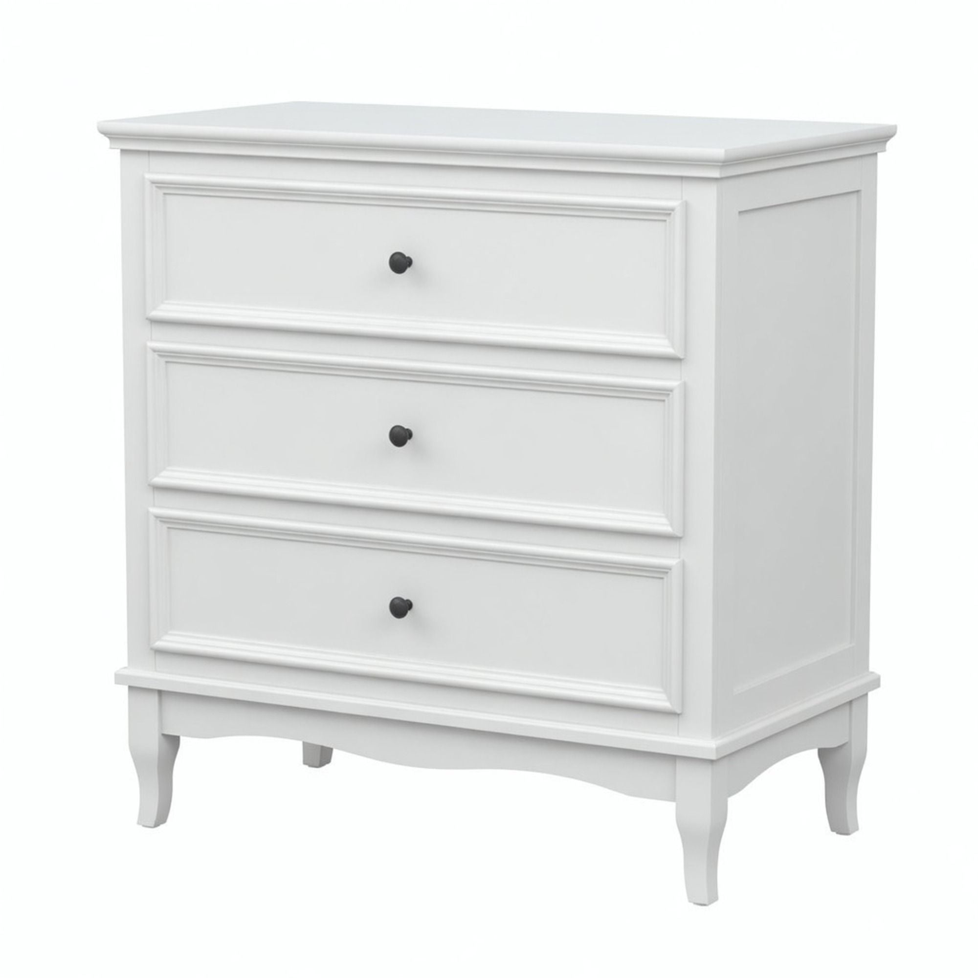 3 Drawer Dresser - White
