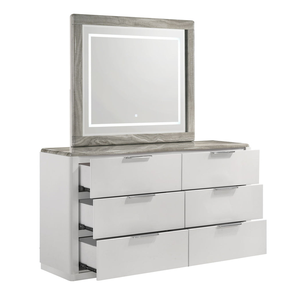 Jazz - 6 Drawer Dresser (Mirror Not Included) - White