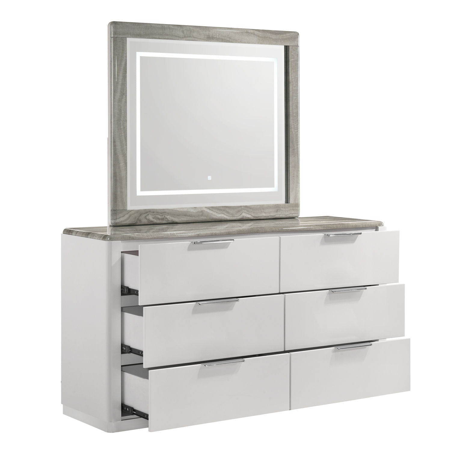 Jazz - 6 Drawer Dresser (Mirror Not Included) - White