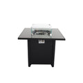 Powder Coated Fire Pit With Top - Black