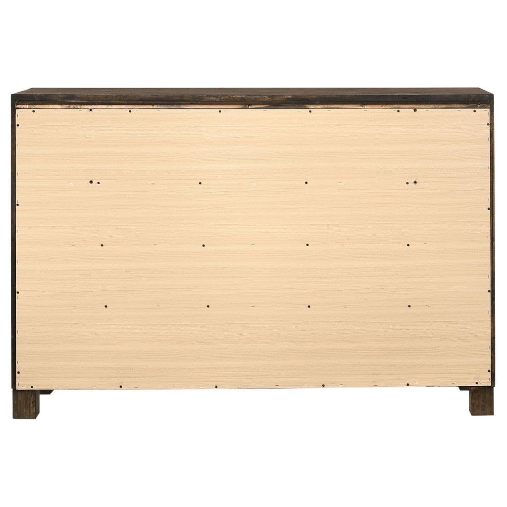 Bren - 8 Drawer Dresser With Pull Handles - Rustic