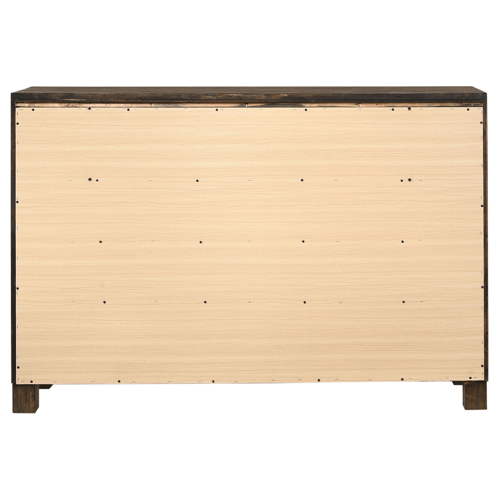 Bren - 8 Drawer Dresser With Pull Handles - Rustic
