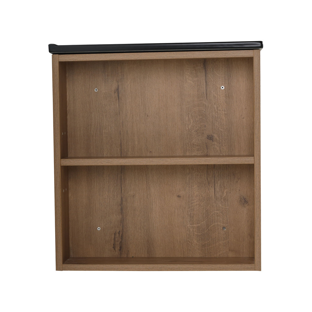 Wall Mounted Bathroom Vanity With Basin And Adjustable Open Shelf