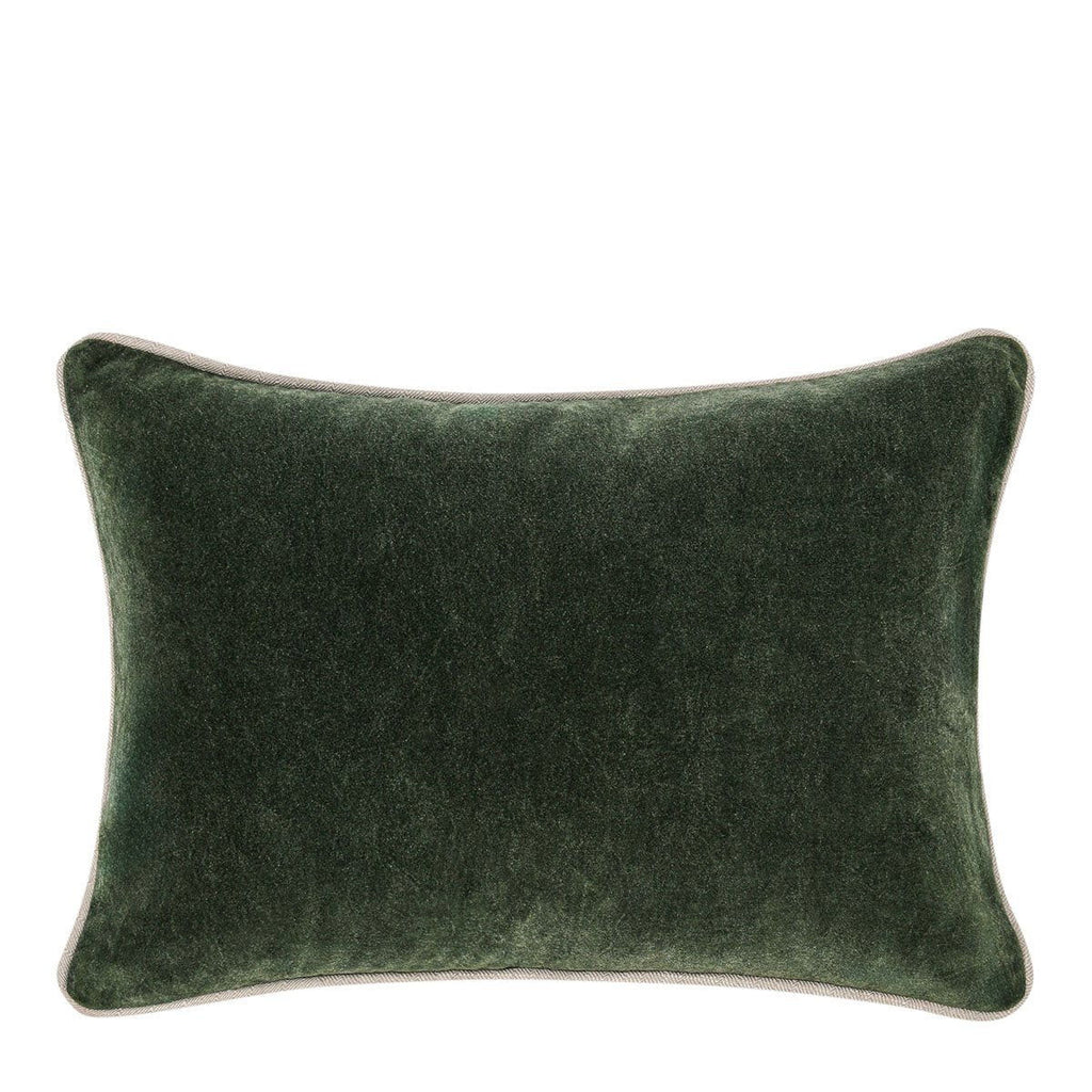 Heirloom Velvet - SLD Pillow - Forest Green