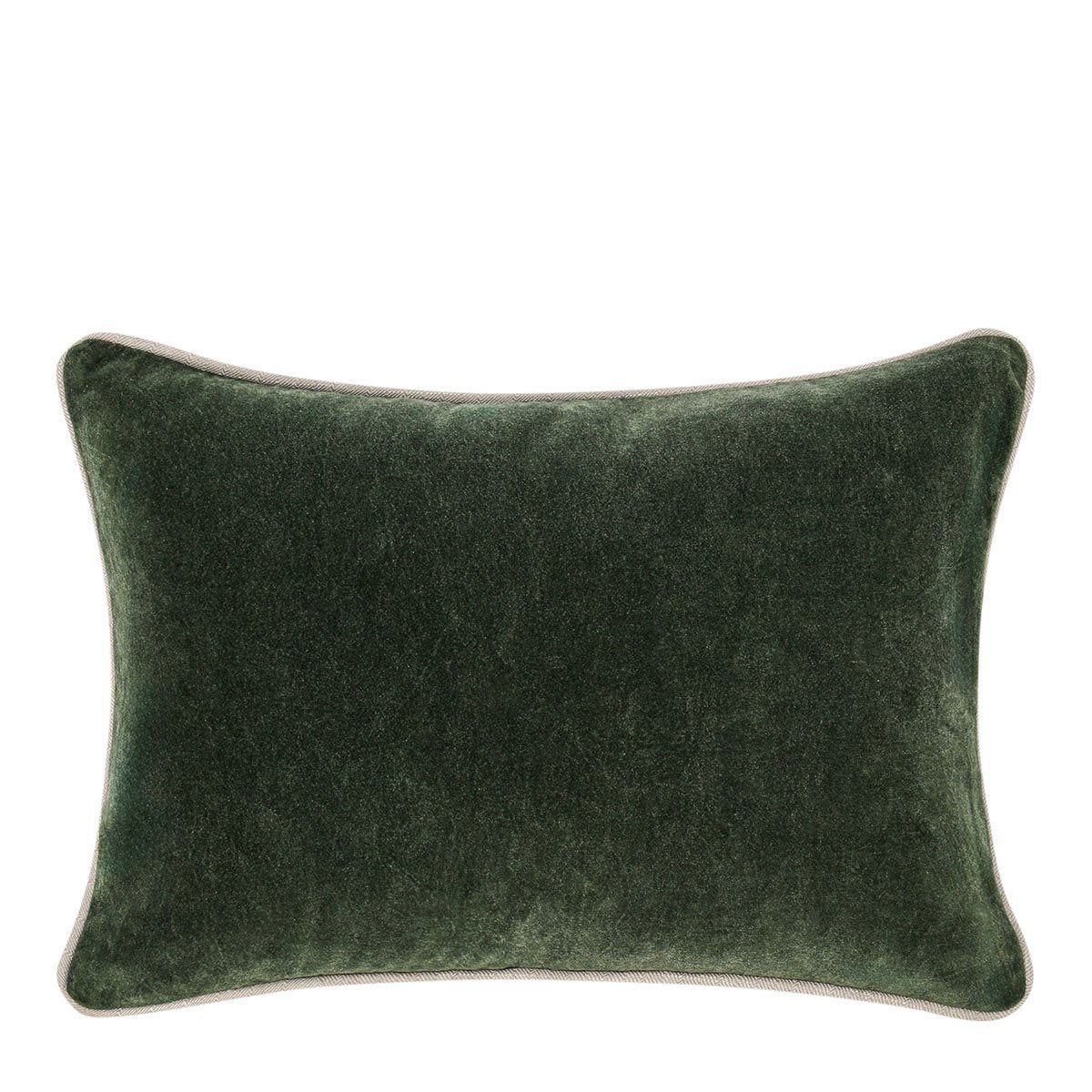 Heirloom Velvet - SLD Pillow - Forest Green
