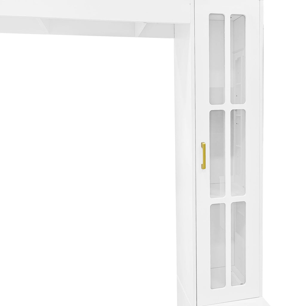 Wall Unit Entertainment Center With Bookshelves For TVs Up To 80"