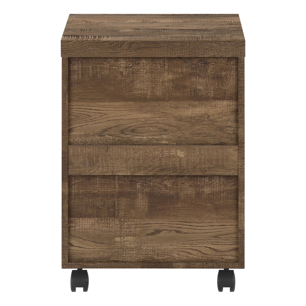 File Cabinet Rolling Mobile Storage Drawers Printer Stand For Office - Brown