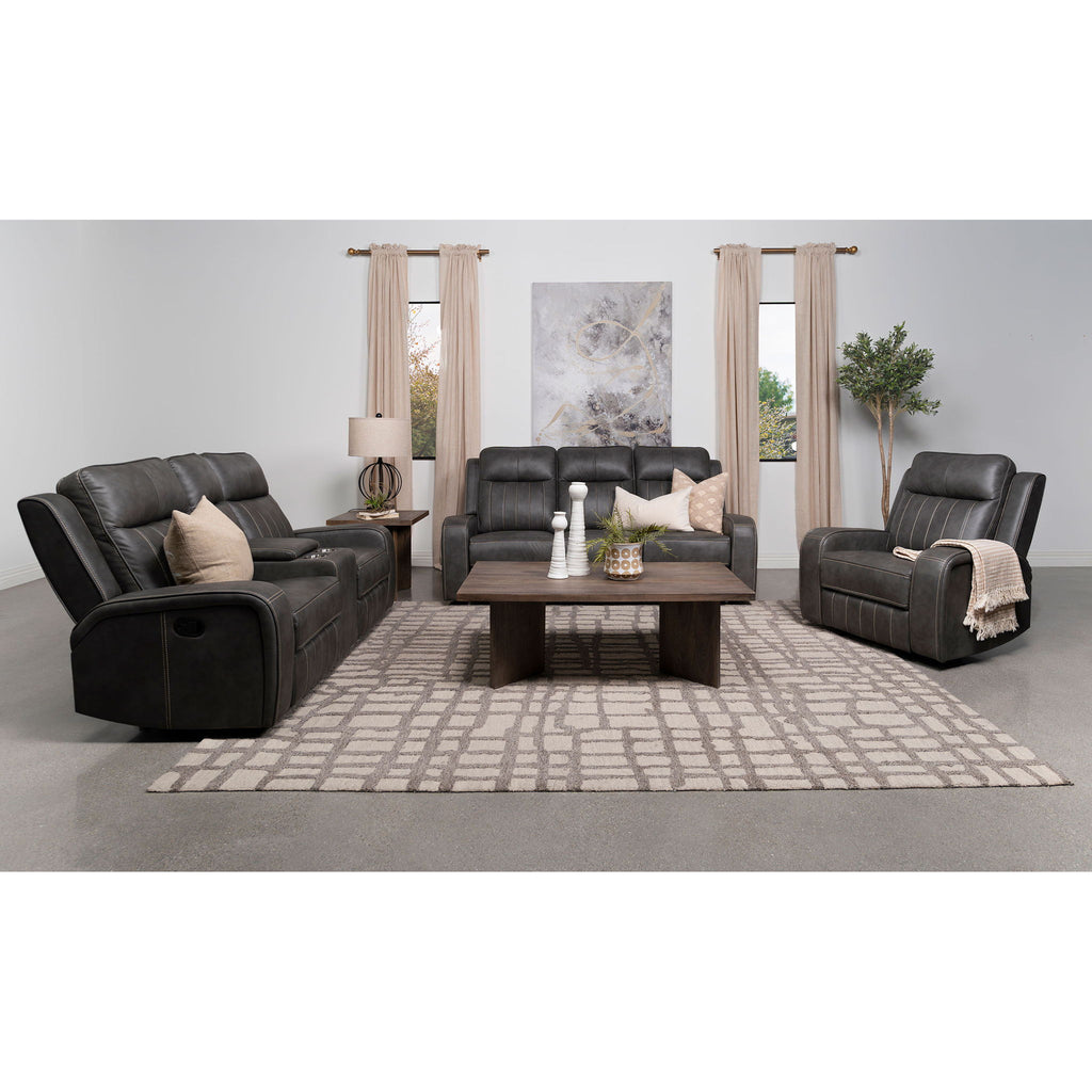 Mckinley - 3 Piece Reclining Sofa Set - Gray