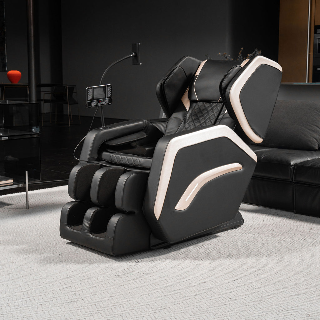 Zero Gravity Massage Chair Recliner & 10 Massage Heads And Full Body Air Pressure - Black