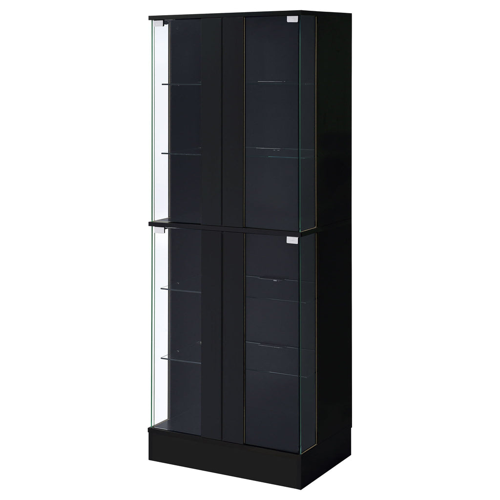 Gilbert - 4 Door LED Curio Display Cabinet