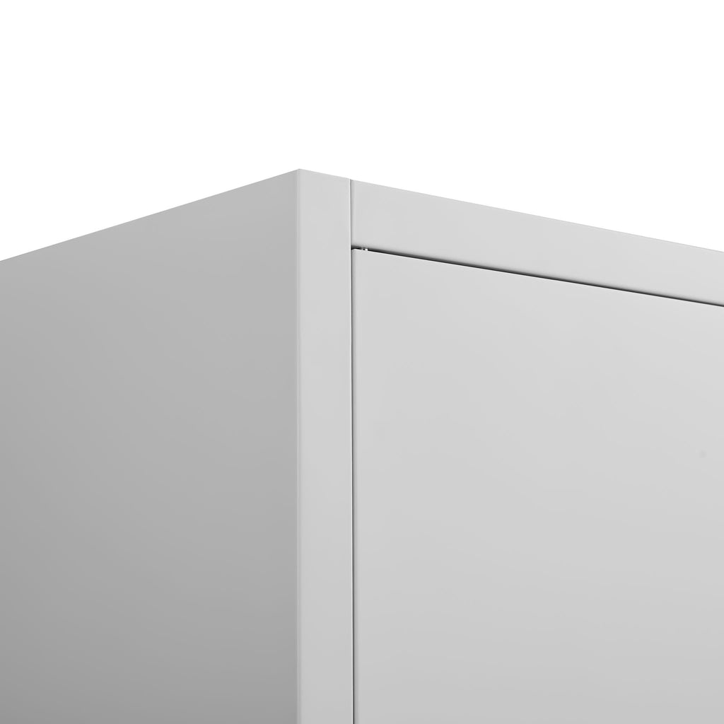 2 Door File Cabinet With Lock, 4 Adjustable Shelves, Heavy-Duty