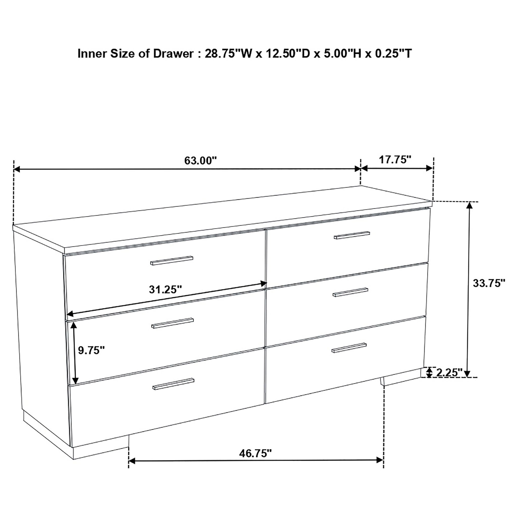 Dulcey - Bedroom Set & LED