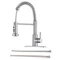 Kitchen Faucet With Pull Down Spray Head - Brushed Nickel