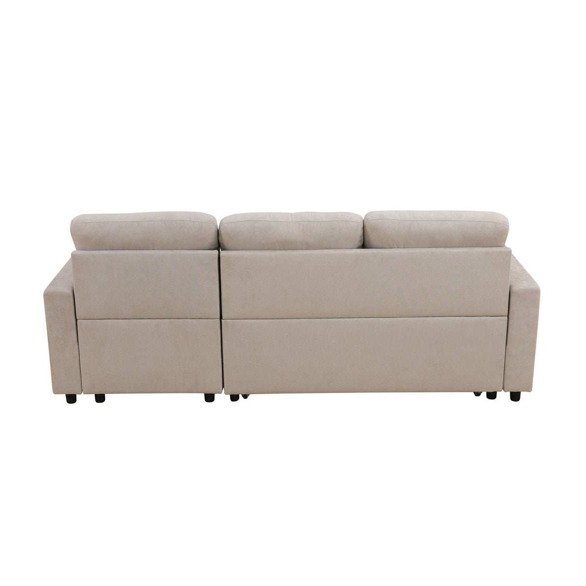 L - Shaped Convertible Sofa Bed With Storage Chaise